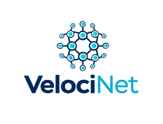 VelociNet logo design by Marianne