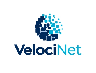 VelociNet logo design by Marianne