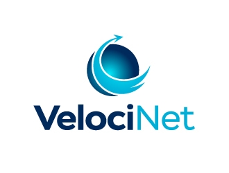 VelociNet logo design by Marianne