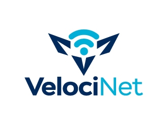 VelociNet logo design by Marianne