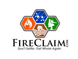FireClaim.com/FloodClaim.com/HailClaim.com/WindClaim.com logo design by THOR_