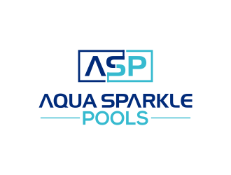 Aqua Sparkle Pools logo design by ingepro