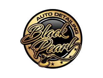 Black Pearl Auto Detailing logo design by MarkindDesign