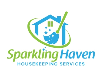 Sparkling Haven Housekeeping Services logo design by jaize