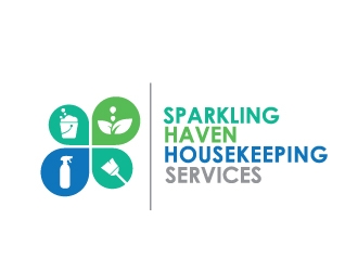 Sparkling Haven Housekeeping Services logo design by REDCROW