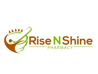 Rise N Shine Pharmacy logo design by DreamLogoDesign