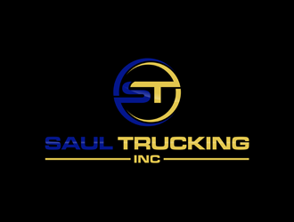 Saul Trucking inc. logo design by alby
