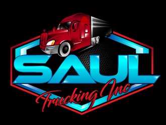 Saul Trucking inc. logo design by Suvendu