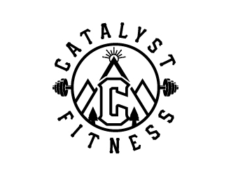 Catalyst Fitness logo design by aryamaity