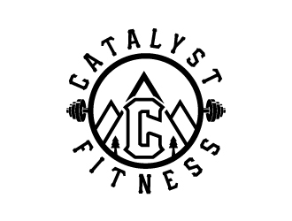 Catalyst Fitness logo design by aryamaity