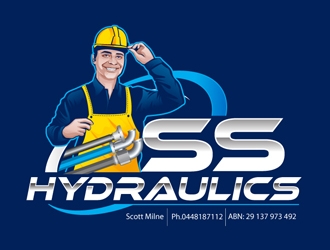 SS HYDRAULICS logo design by DreamLogoDesign
