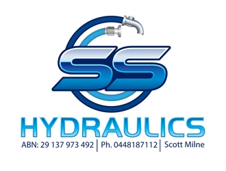 SS HYDRAULICS logo design by DreamLogoDesign