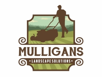 Mulligans Landscape Solutions logo design by Eko_Kurniawan