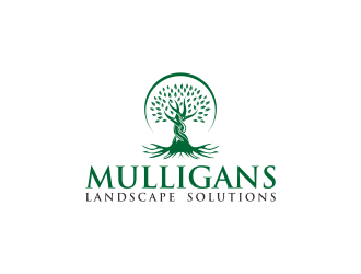 Mulligans Landscape Solutions logo design by p0peye