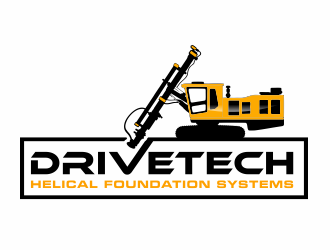 DriveTech Helical Foundation Systems logo design by hidro