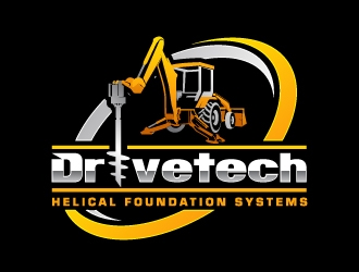 DriveTech Helical Foundation Systems logo design by uttam