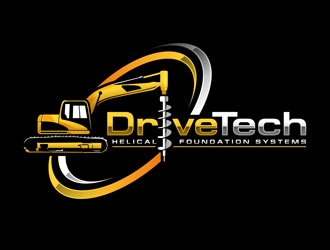 DriveTech Helical Foundation Systems logo design by DreamLogoDesign