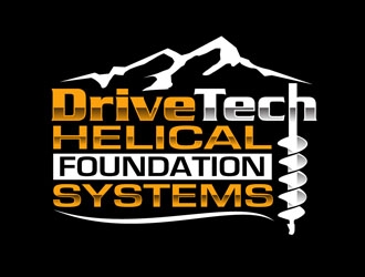 DriveTech Helical Foundation Systems logo design by DreamLogoDesign