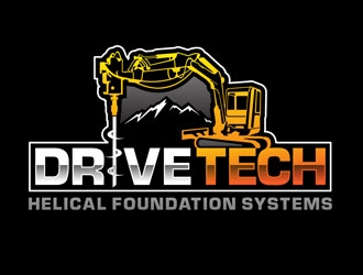 DriveTech Helical Foundation Systems logo design by DreamLogoDesign