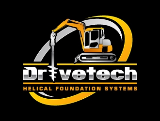 DriveTech Helical Foundation Systems logo design by uttam