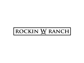 Rockin W Ranch logo design by Barkah