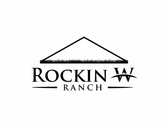Rockin W Ranch logo design by santrie