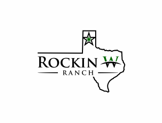 Rockin W Ranch logo design by santrie