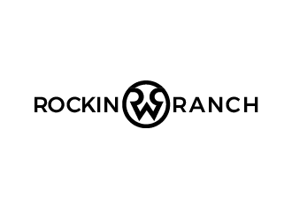 Rockin W Ranch logo design by justin_ezra