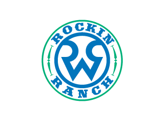 Rockin W Ranch logo design by justin_ezra