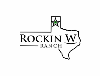 Rockin W Ranch logo design by santrie