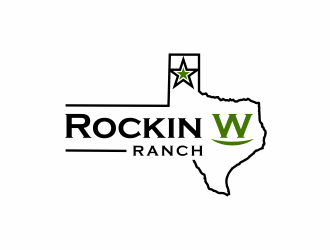 Rockin W Ranch logo design by santrie