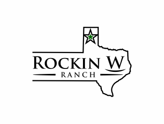Rockin W Ranch logo design by santrie