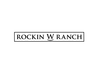 Rockin W Ranch logo design by Barkah
