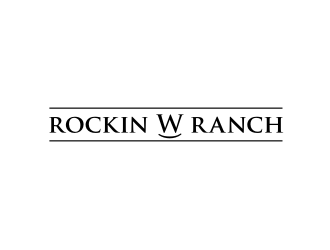 Rockin W Ranch logo design by Barkah