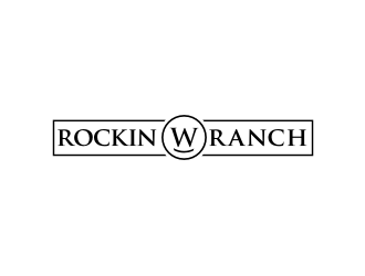 Rockin W Ranch logo design by Barkah