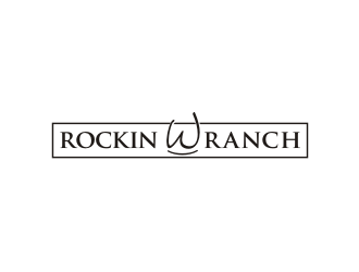 Rockin W Ranch logo design by Barkah