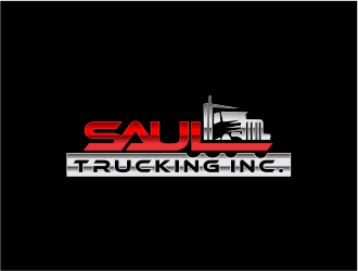 Saul Trucking inc. logo design by up2date