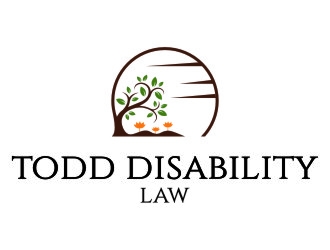 Todd Disability Law logo design by jetzu