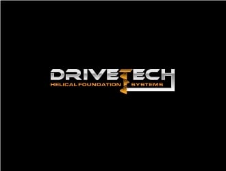 DriveTech Helical Foundation Systems logo design by jhanxtc