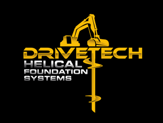 DriveTech Helical Foundation Systems logo design by scriotx