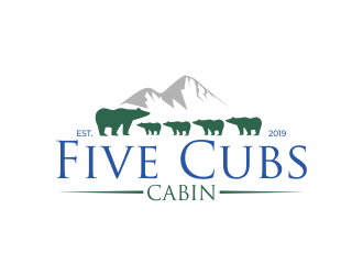 Five Cubs Cabin logo design by qqdesigns