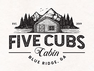Five Cubs Cabin logo design by Optimus