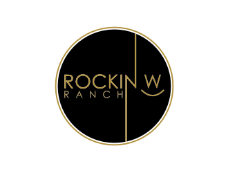 Rockin W Ranch logo design by nurul_rizkon