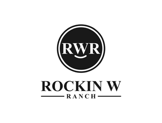 Rockin W Ranch logo design by alby