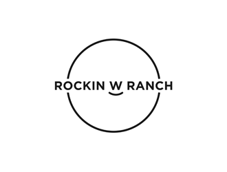 Rockin W Ranch logo design by alby
