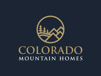 Colorado Mountain Homes logo design by p0peye