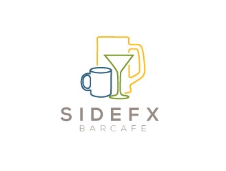SIDEFX barcafe logo design by Gaze