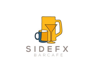 SIDEFX barcafe logo design by Gaze