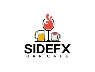 SIDEFX barcafe logo design by AYATA