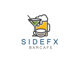 SIDEFX barcafe logo design by AdenDesign